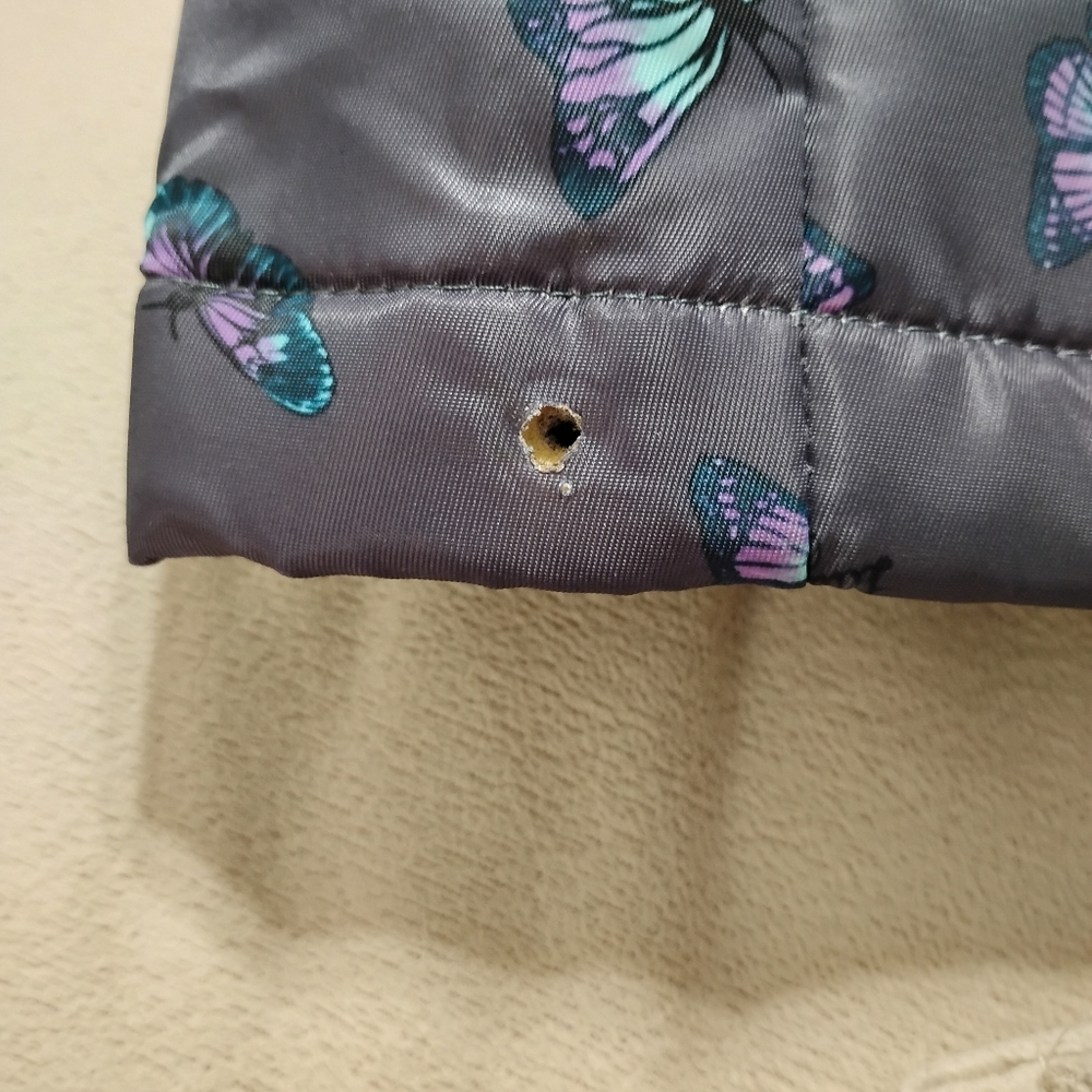 Lug Yacht Carry-All Tote Bag Travel  Butterfly Grey OBO - Picture 11 of 13